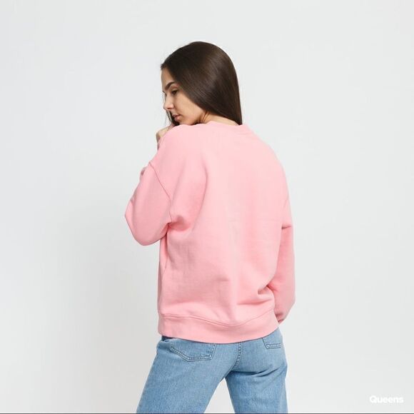 Levi's Sweatshirt Relaxed Fit Pink Red Women's Size Medium M Brushed Fleece New - Picture 5 of 15
